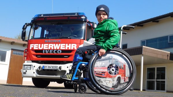 Benjamins Herz schlägt für die Feuerwehr