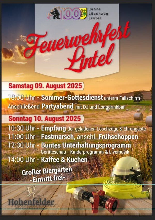 Feuerwehrfest Lintel 2025