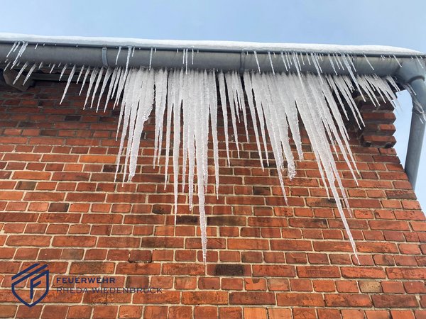 Entfernung von Eiszapfen