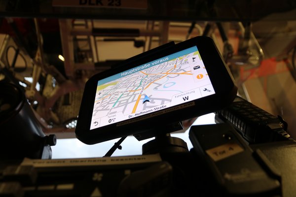 Navigationsgeräte für die Löschfahrzeuge